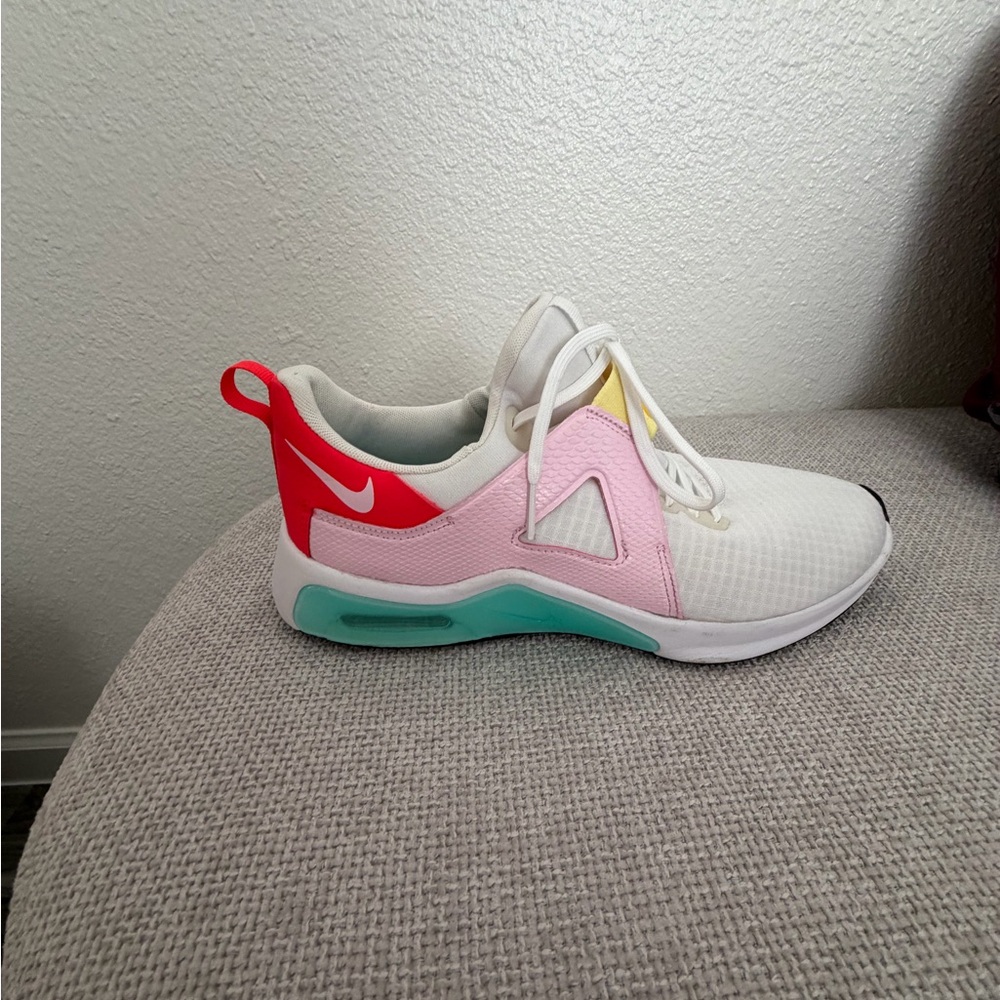 Nike White and Pink Air Max